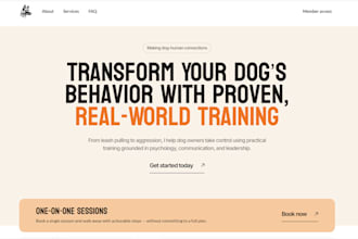 design squarespace website dog daycare pet spa wix pet sitter animal store site