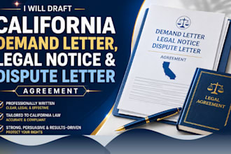 draft california demand letter, breach of contract, for legal notice and dispute