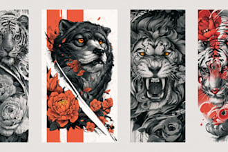 design custom anime manga tattoo design