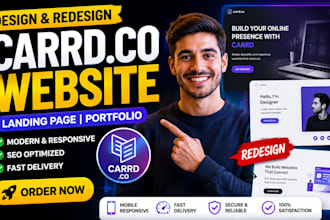 design carrd website, carrd co, carrd landing page, redesign carrd website