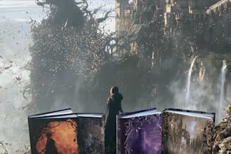 do design unique fantasy book cover art or cover art