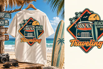 create vintage travel club design