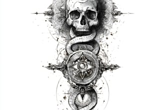 design a modern and minimalist tattoo design
