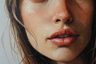 digitally oil paint vintage portraits, and illustrations