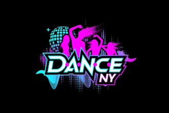 design high quality vintage dance studio logo