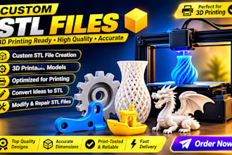 create custom stl files for 3d printing