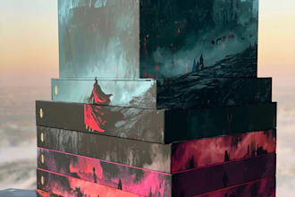 draw fantasy book cover art, book design, book illustration