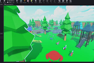 build high detail roblox map, low poly environment and roblox development