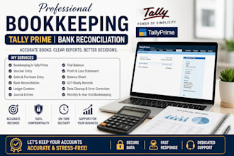 tally erp, tally prime bookkeeping and gst ready accounts