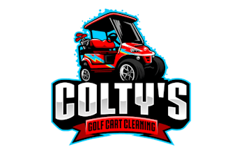 design minimalist golf cart business logo