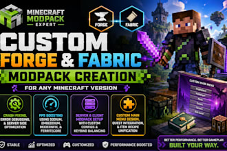 create custom minecraft modpack developer forge fabric server crash fix lag