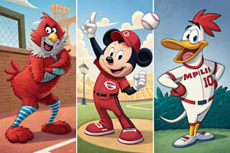 draw cartoon, comic illustrations and mascot characters