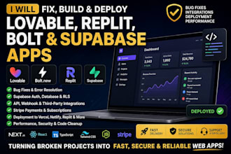 fix build deploy lovable, replit, bolt and supabase ai apps API automation aws