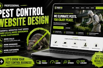 design pest control website with SEO for more calls and bookings