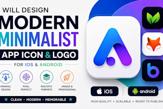 design a custom app icon for ios and android app store