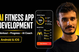 develop ai fitness app, gym workout app, and health tracking app in flutter