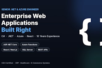 develop scalable web applications with dotnet, azure and react