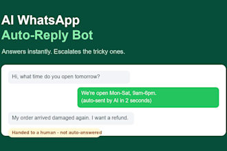 build an ai whatsapp auto reply bot for your business