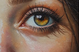 oil painting portrait and illustrations