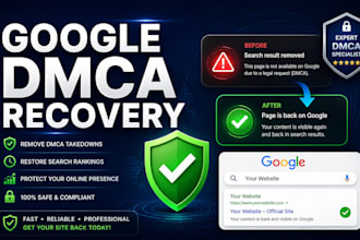 recover your website from google dmca penalty in 24 hours