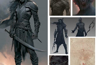 design fantasy horror and fantasy horror character