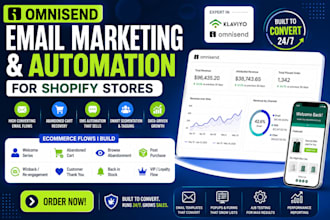 setup omnisend email marketing, shopify and omnisend SMS automation