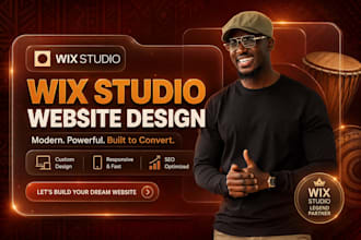 custom wix studio website design wix website redesign wix, wix studio