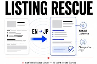 localize your ecommerce product listing into natural japanese