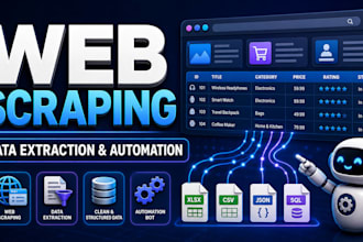 build a custom web scraper, data extractor, or automation bot in 24 hours