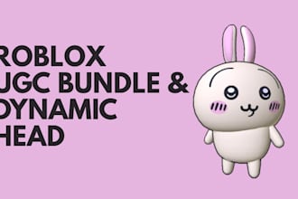 do custom 3d roblox bundle, roblox dynamic head, roblox ugc