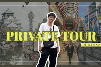 guide you through osaka as a local guide