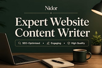 write high converting SEO website content and landing pages