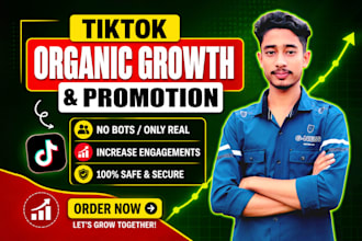 do tiktok promotion for organic followers, views and traffic growth