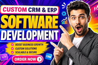 develop custom CRM, erp, saas and lms web application development