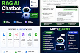 build custom rag ai chatbot using n8n openai gemini