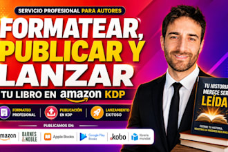 formatear, publicar y lanzar tu libro en amazon KDP