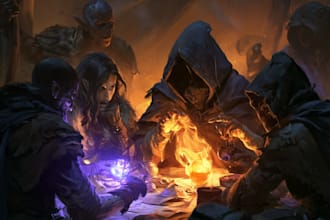 illustrate your custom dnd campaign characters