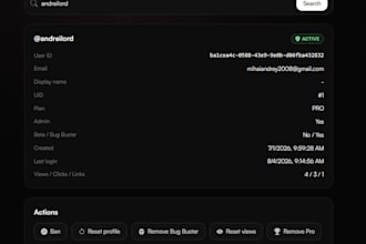 build you a stunning bio link page for your socials