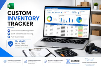 create a custom excel inventory and stock management tracker