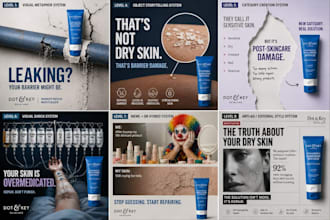 design high converting skincare and ecommerce ad creatives