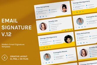make animated clickable html business email signature for gmail, outlook, apple