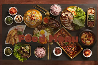 create foodmenu design for resturant