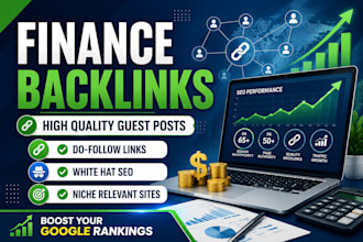 build high quality finance backlinks from niche relevant websites