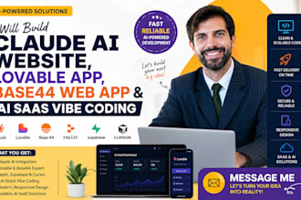 build claude ai website, lovable website, ai saas and web app