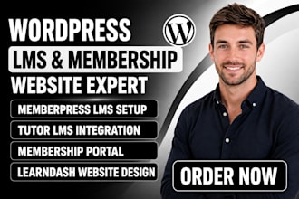 design memberpress wordpress lms tutor lms membership portal learndash website
