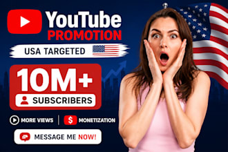 do USA youtube promotion, you tube view, you tube monetization, you tube podcast