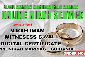 conduct online nikah as nikah imam islamic marriage witness and wali in halal