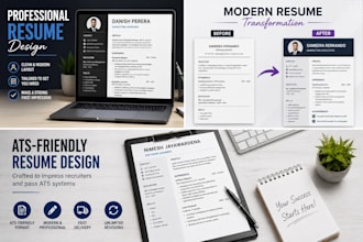 design a modern professional resume