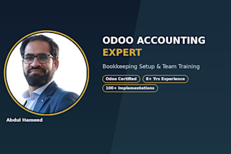 odoo accounting setup, bookkeeping and financial reporting training