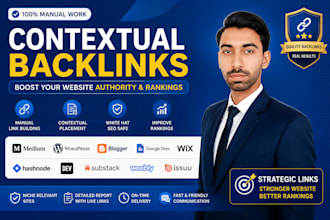 build manual contextual backlink with niche relevant content